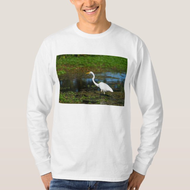 Hunting Egret T-Shirt (Front)