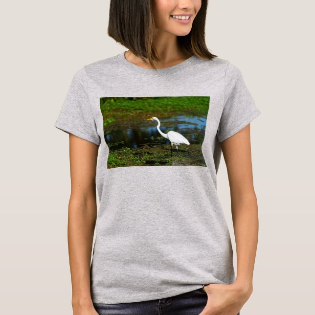 Hunting Egret T-Shirt (Front)