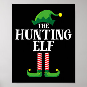 Hunting Elf Matching Family Group Christmas Party  Poster