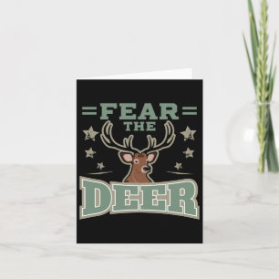 Hunting Fan Deer Fear Gift For Gun And Hunting Fan Card