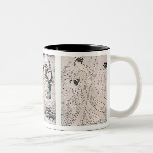 Hunting fireflies at nightfall, 1796-97 Two-Tone coffee mug (Right)