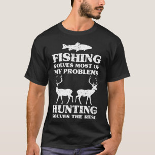 Hunting Fishing Christmas Humour Hunter Idea T-Shirt