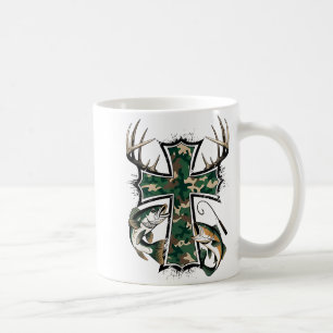 Hunting Fishing Faith - Christian Hunter Fisherman Coffee Mug