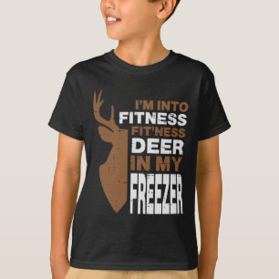 Hunting Fitness Deer In Freezer Funny Hunter Men W T-Shirt