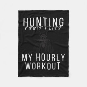 Hunting Fruit Flies - Hunting Fruit Fly Fleece Blanket