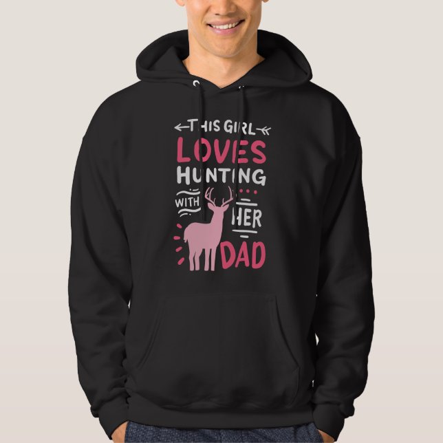 Hunting Girl With Her Dad Father's Day  Hoodie (Front)