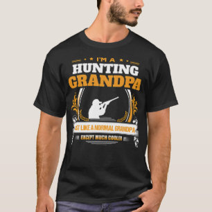Hunting Grandpa Gift illustration alpaca T-Shirt