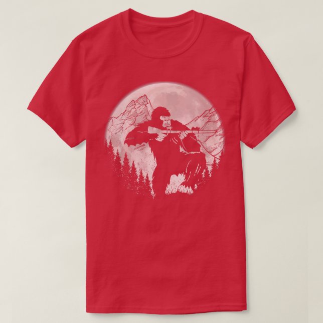 Hunting Gung Bigfoot T-Shirt (Design Front)