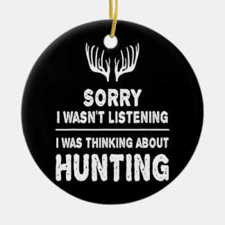 Hunting I Thinking About Hunting I Huntress Ceramic Tree Decoration