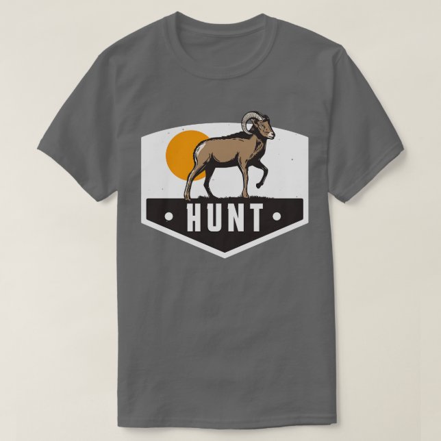 Hunting Ibex Vintage Hunter  T-Shirt (Design Front)
