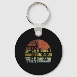Hunting- I'm Into Fitness Deer Freezer Funny Hunte Key Ring