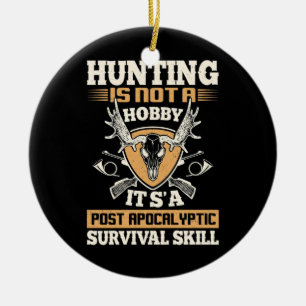 Hunting Is Survival Skills Ceramic Tree Decoration
