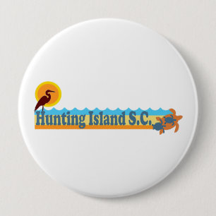 Hunting Island. 10 Cm Round Badge