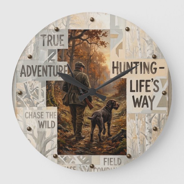 Hunting  large clock (Front)