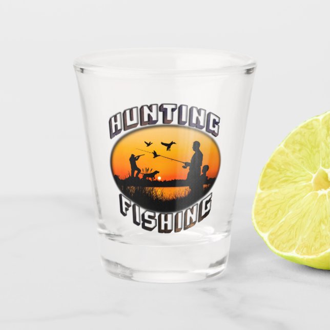 Hunting Life Shot Glass (Front)