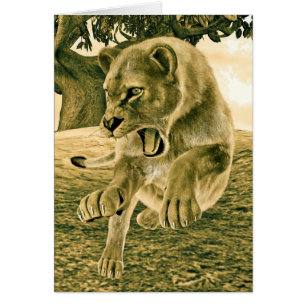 Hunting Lioness