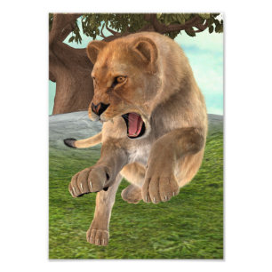 Hunting Lioness Photo Print