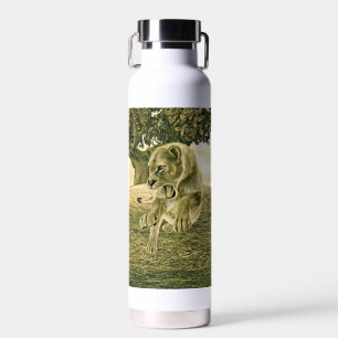 Hunting Lioness Water Bottle
