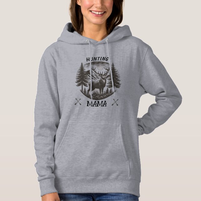 Hunting Mama Cute Hoodie (Front)