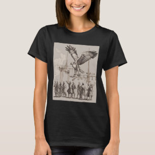 Hunting Mediaeval Falconry Art T-Shirt