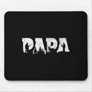 Hunting Papa Hunting Men Father's Day Vintage Mouse Pad