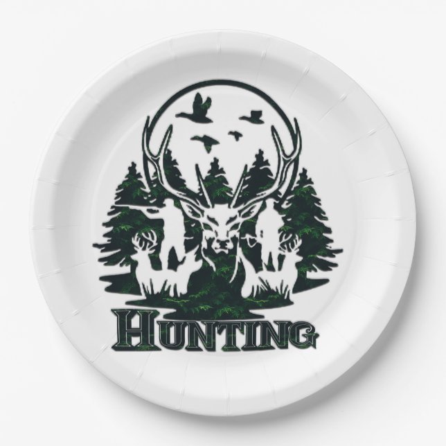 Hunting Paper Plate (Front)