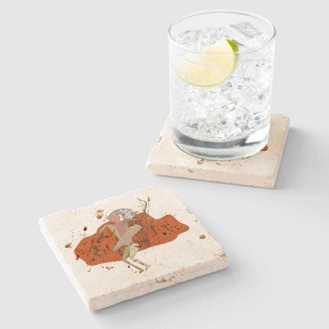 Hunting Party Stone Coaster (Side)