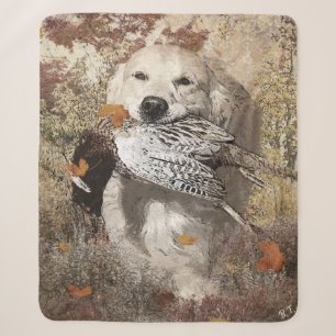 Hunting pheasant , tapestry poster acrylic print sherpa blanket