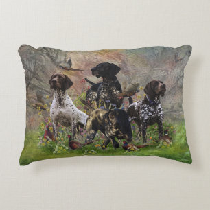 Hunting pheasant  with GSP  Decorative Cushion