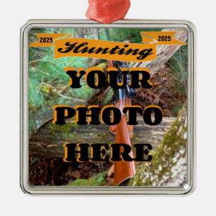 Hunting Photo Template CUSTOM Metal Tree Decoration