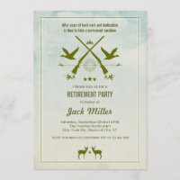 Hunting Retirement Party Invitation