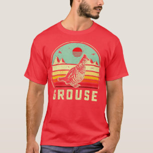 Hunting Ruffed Grouse bird DAD Retro sunset aestht T-Shirt