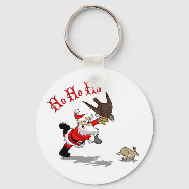 Hunting Santa Key Ring (Front)