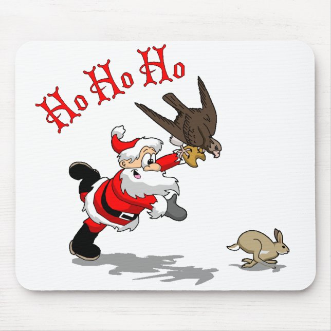 Hunting Santa Mouse Pad (Front)