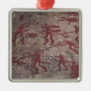 Hunting scene metal tree decoration