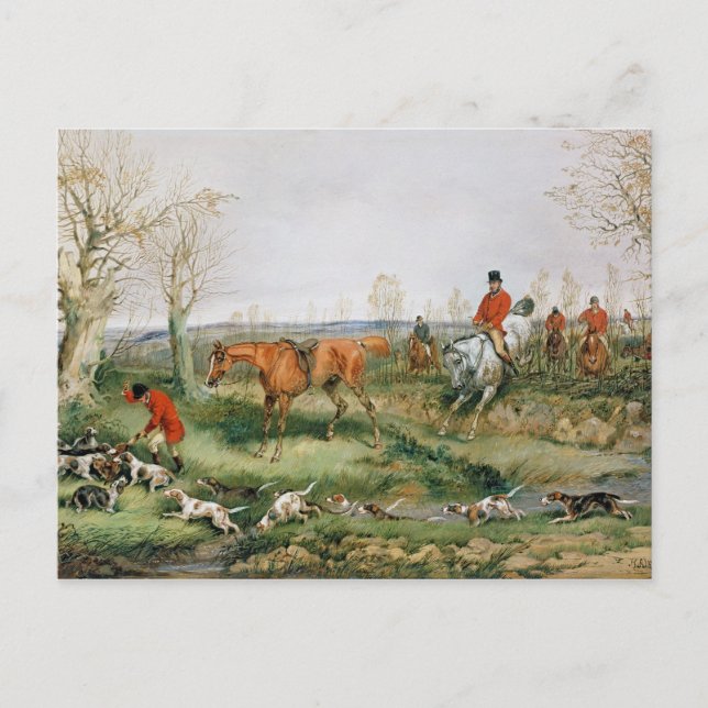 Hunting Scene Postcard (Front)