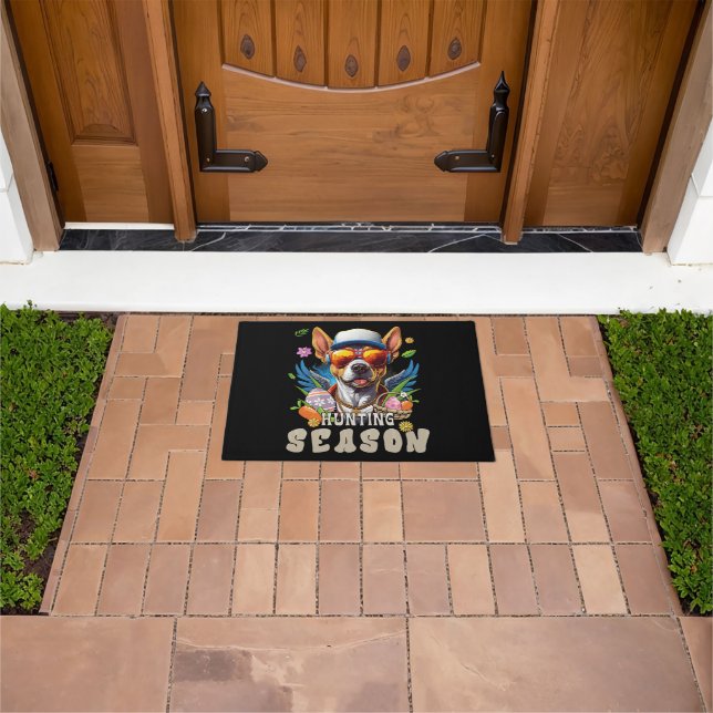Hunting Season Deer Easter Egg Doormat (Outdoor)