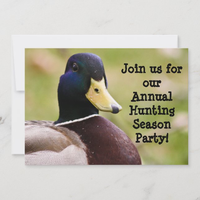 Hunting Season Duck Invitation (Front)