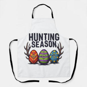 Hunting Season Easter Hunting Eggs Funny Apron