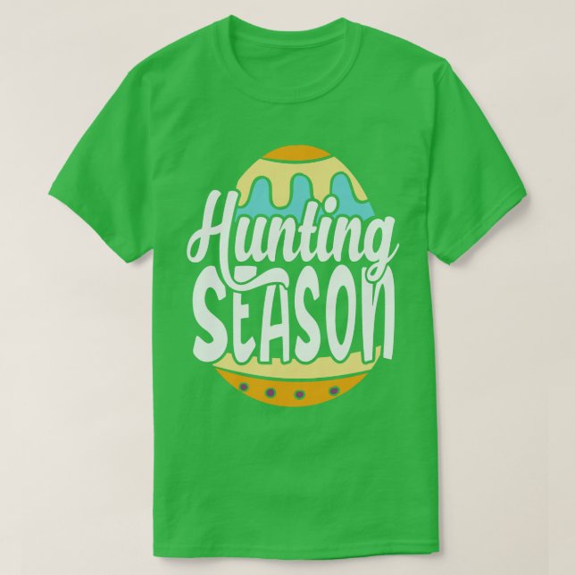Hunting Season Happy Easter Day  T-Shirt (Design Front)