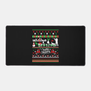 Hunting Shirts - Hunting Christmas Shirt Desk Mat