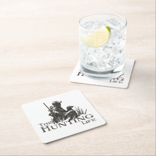 Hunting Square Paper Coaster