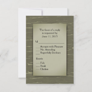 Hunting Theme  RSVP with Menu