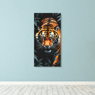 Hunting Tiger Canvas Print