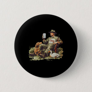 Hunting Trump Camouflage Funny Duck Hunting Season 6 Cm Round Badge