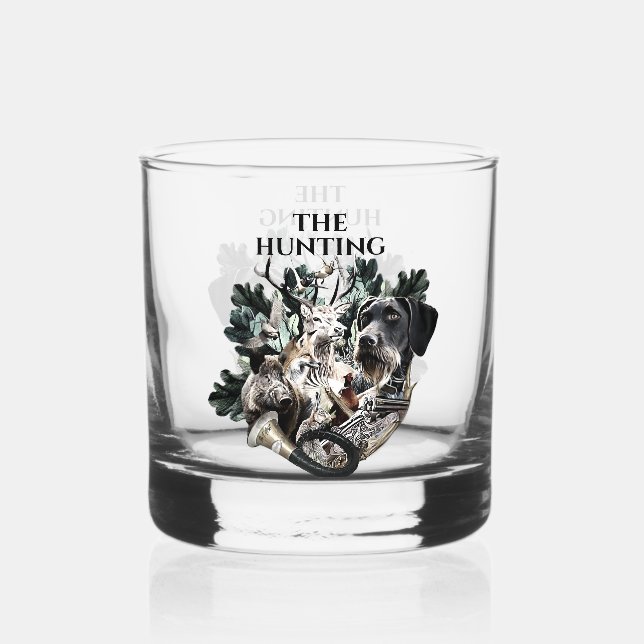 Hunting Whiskey Glass (Back)