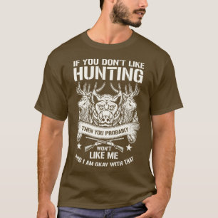 Hunting Wild Animals Hunter Shooting T-Shirt