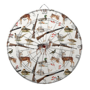 Hunting Wildlife Outdoorsman Pattern Dartboard