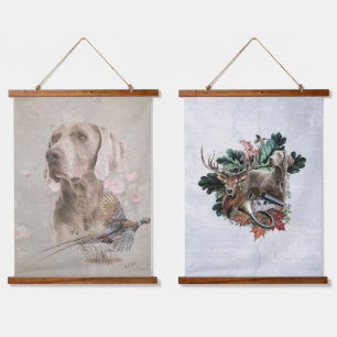 Hunting with a Weimaraner, "Grey Ghost"       Hanging Tapestry