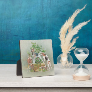 Hunting with hounds plaque